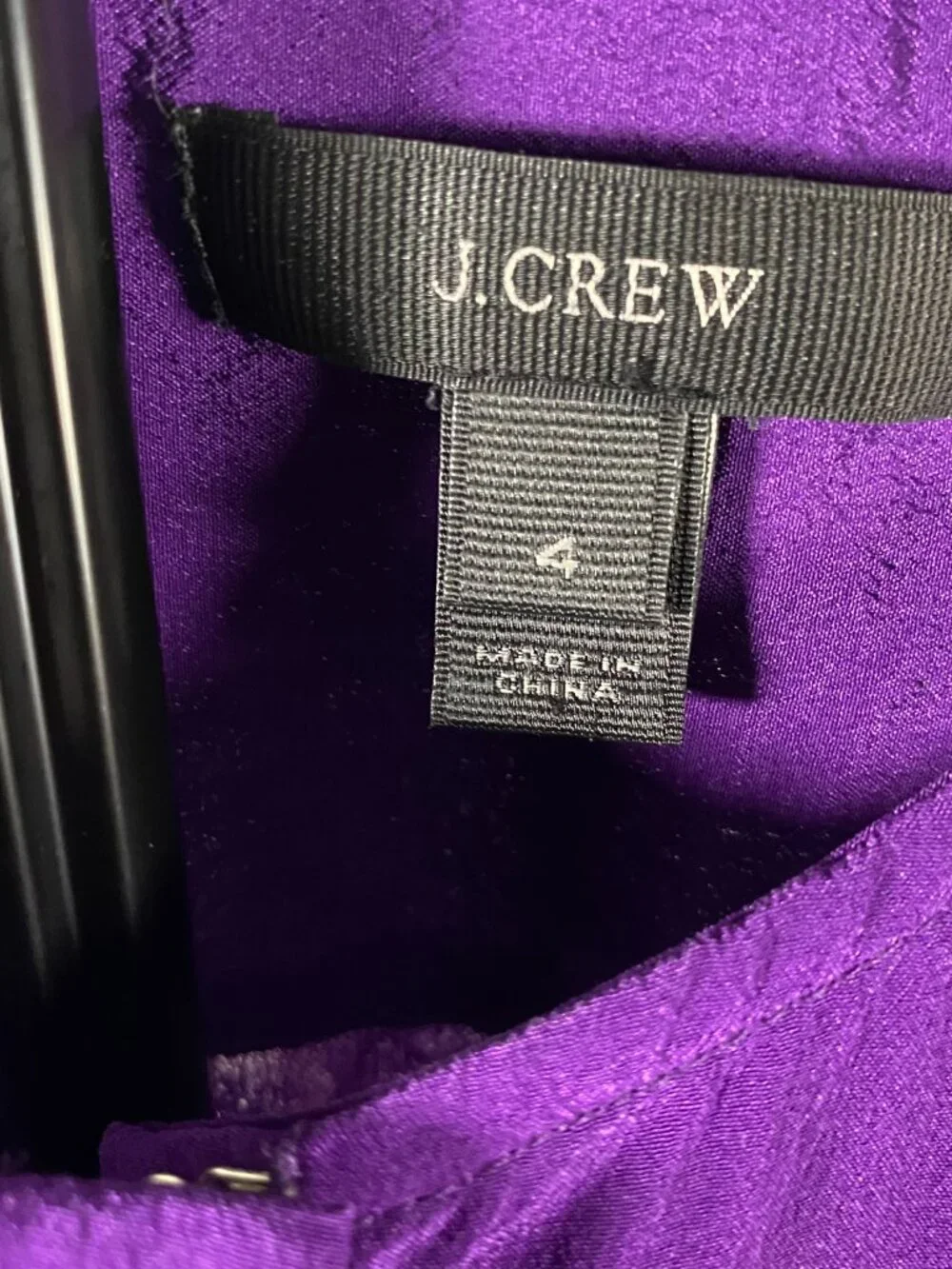 J.Crew Pure Silk Top Purple Ruffle Sleeveless Blouse Royal Gem Bold CorpGoth